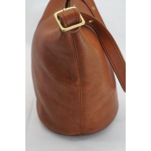 Vintage Coach Bucket Bag ~ Duffle Sac Large RARE 0712 Light Brown Made in USA - Picture 2 of 15
